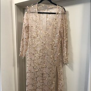 Sequin Swim Cover Up